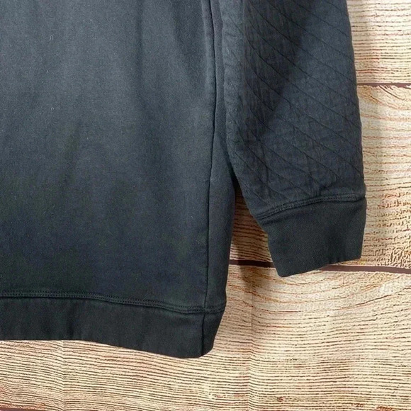 Levelwear Women’s Pullover Vega Funnel Neck Sweatshirt Slit Back Black Medium - Picture 5 of 7